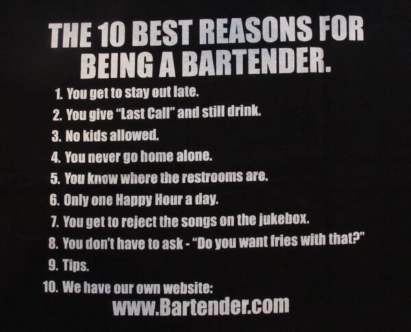 10 Best Reasons for Being a Bartender<span class="reg">®</span> - Image 3