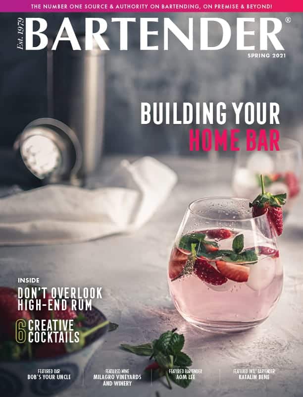 Bartender Magazine Spring 2021 cover