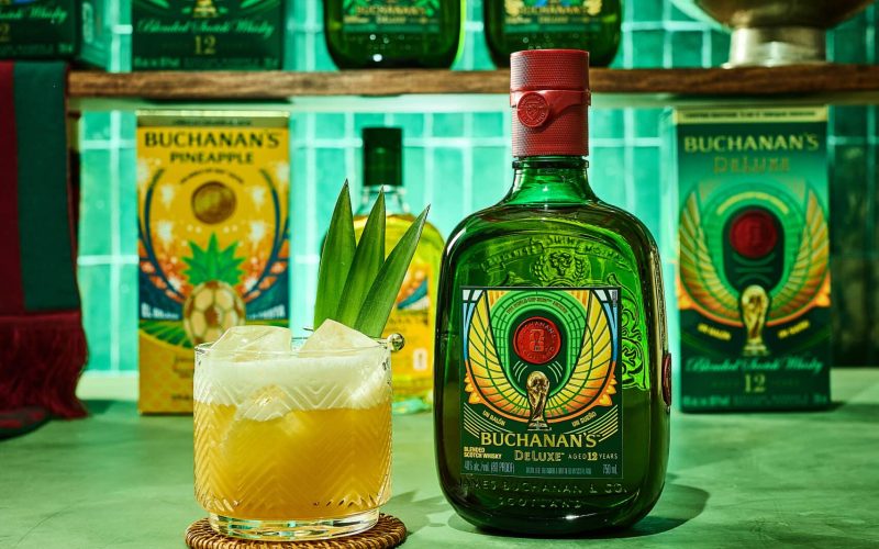 Buchanan's First-of-Its-Kind FIFA World Cup 26™ Spirit Collection Designed by Kids of Immigrants - used to create a Buchanita cocktail with Buchanan's DeLuxe!